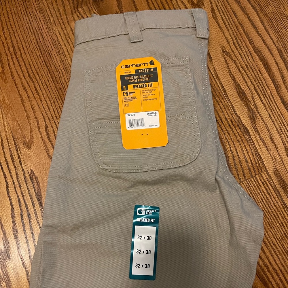 NWT Carhartt Rugged Flex Relaxed Fit Canvas Work Pants 32x30